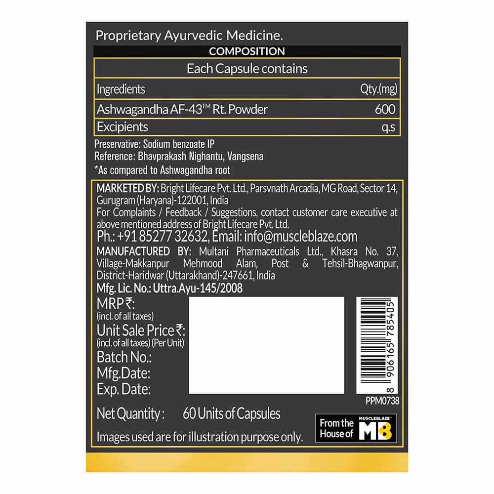 Koshaveda Ashwagandha AF-43 600mg