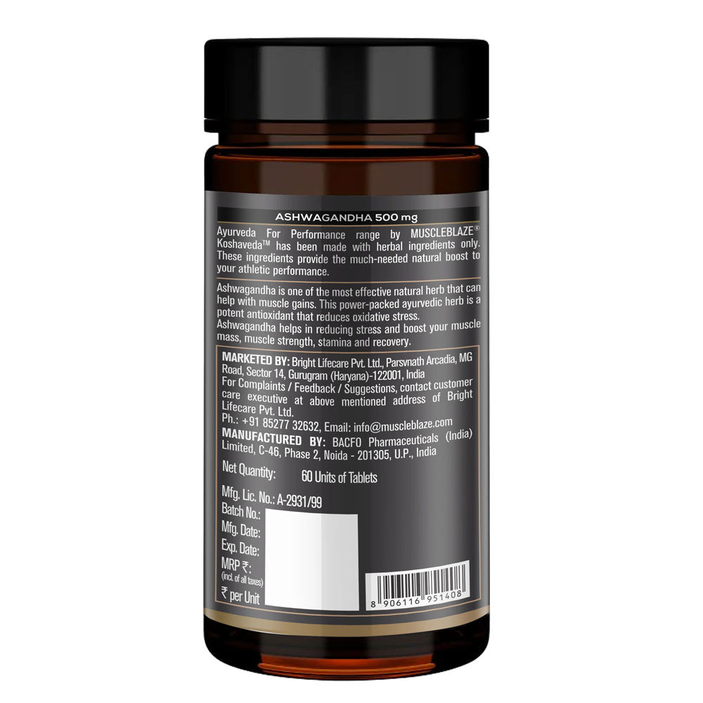 Koshaveda Ayurveda for Performance - Ashwagandha 500mg