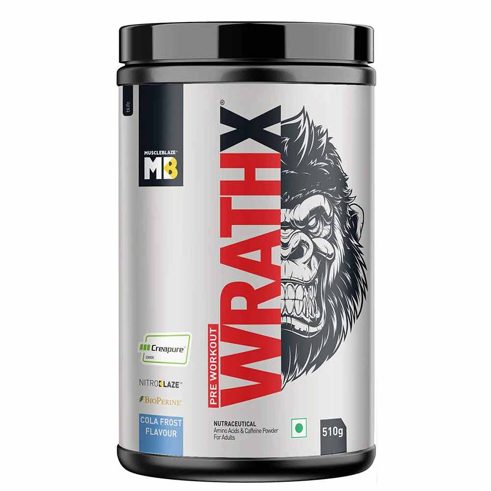 MuscleBlaze Pre Workout WrathX 510g