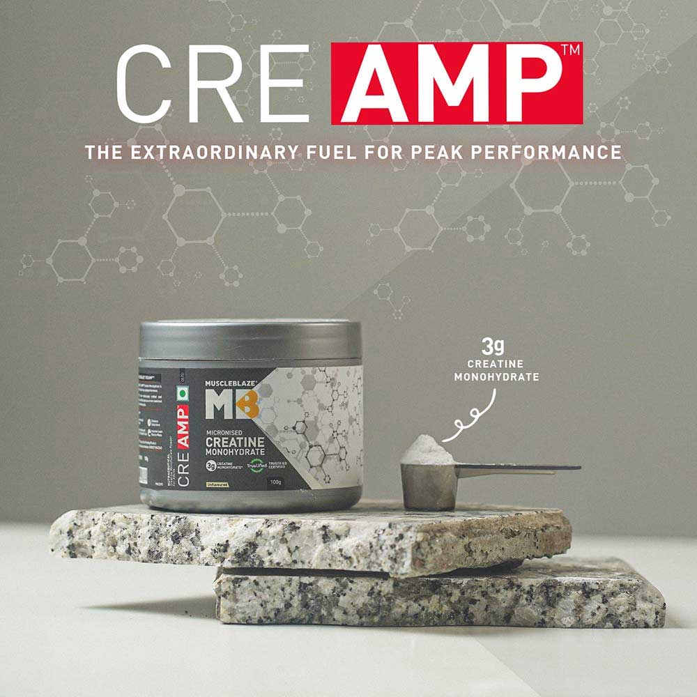 MuscleBlaze Micronised Creatine Monohydrate CreAMP