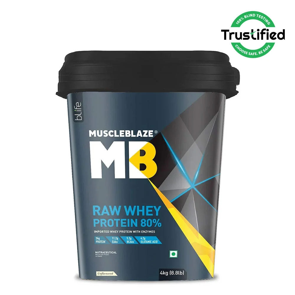 MuscleBlaze 80% Raw Whey Protein Supplement Powder