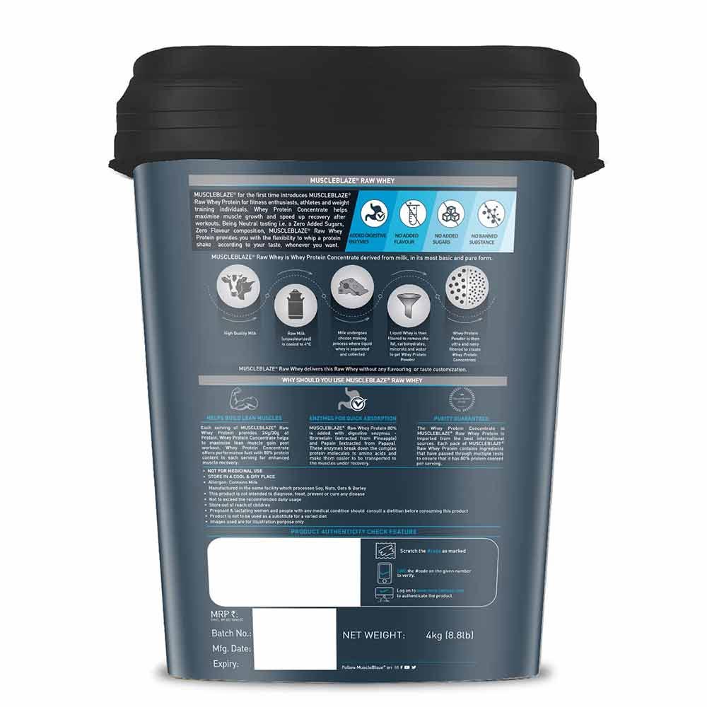 MuscleBlaze 80% Raw Whey Protein Supplement Powder