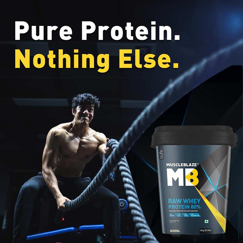 MuscleBlaze 80% Raw Whey Protein Supplement Powder
