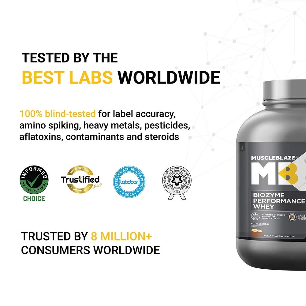 MuscleBlaze Biozyme Performance Whey Protein
