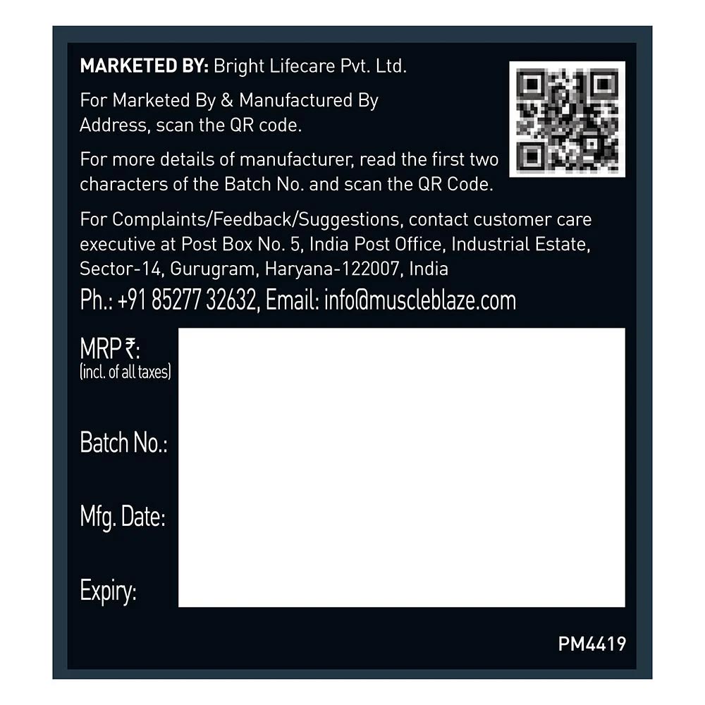 MuscleBlaze Micronised Creatine Monohydrate, Unflavoured