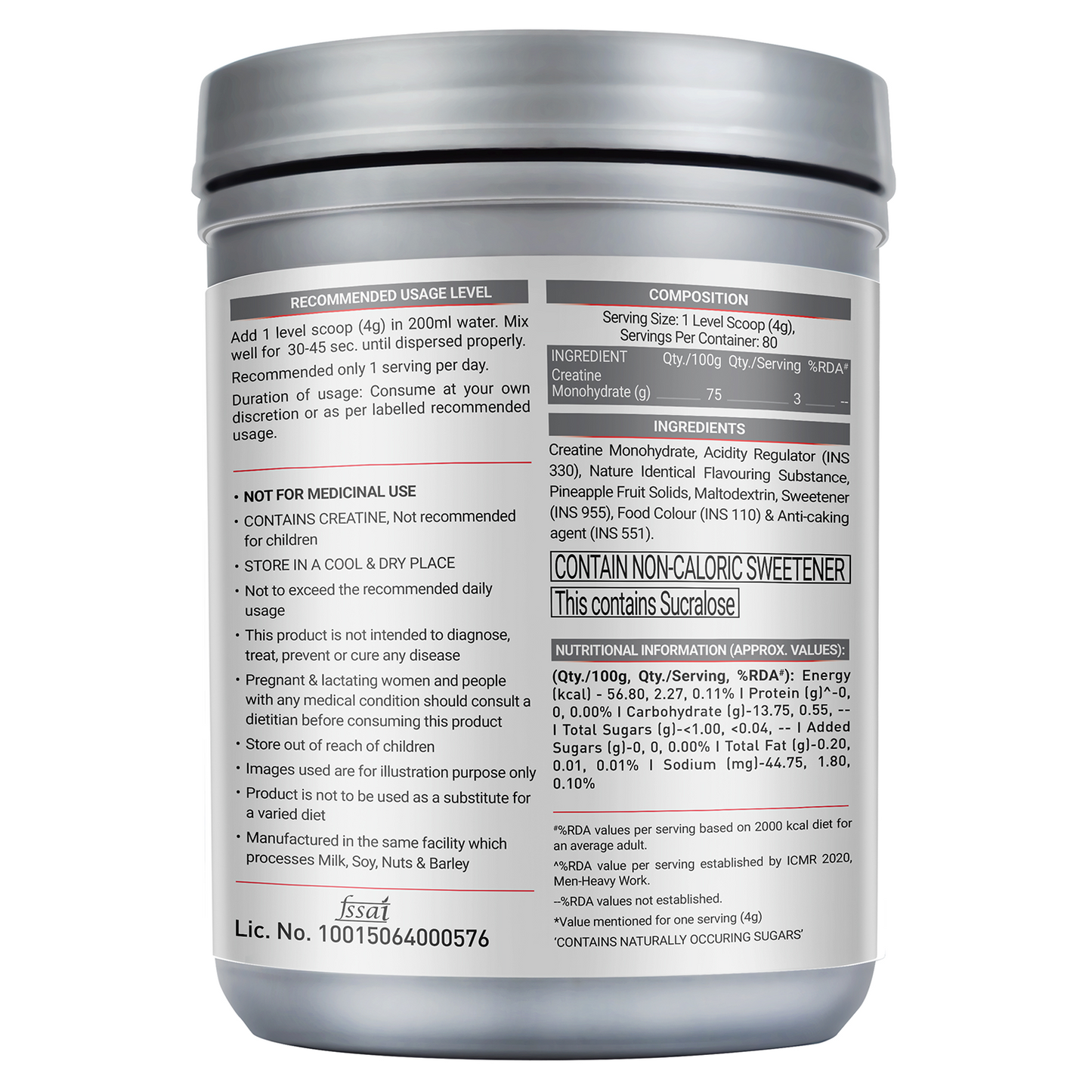 MuscleBlaze Micronised Creatine Monohydrate CreAMP