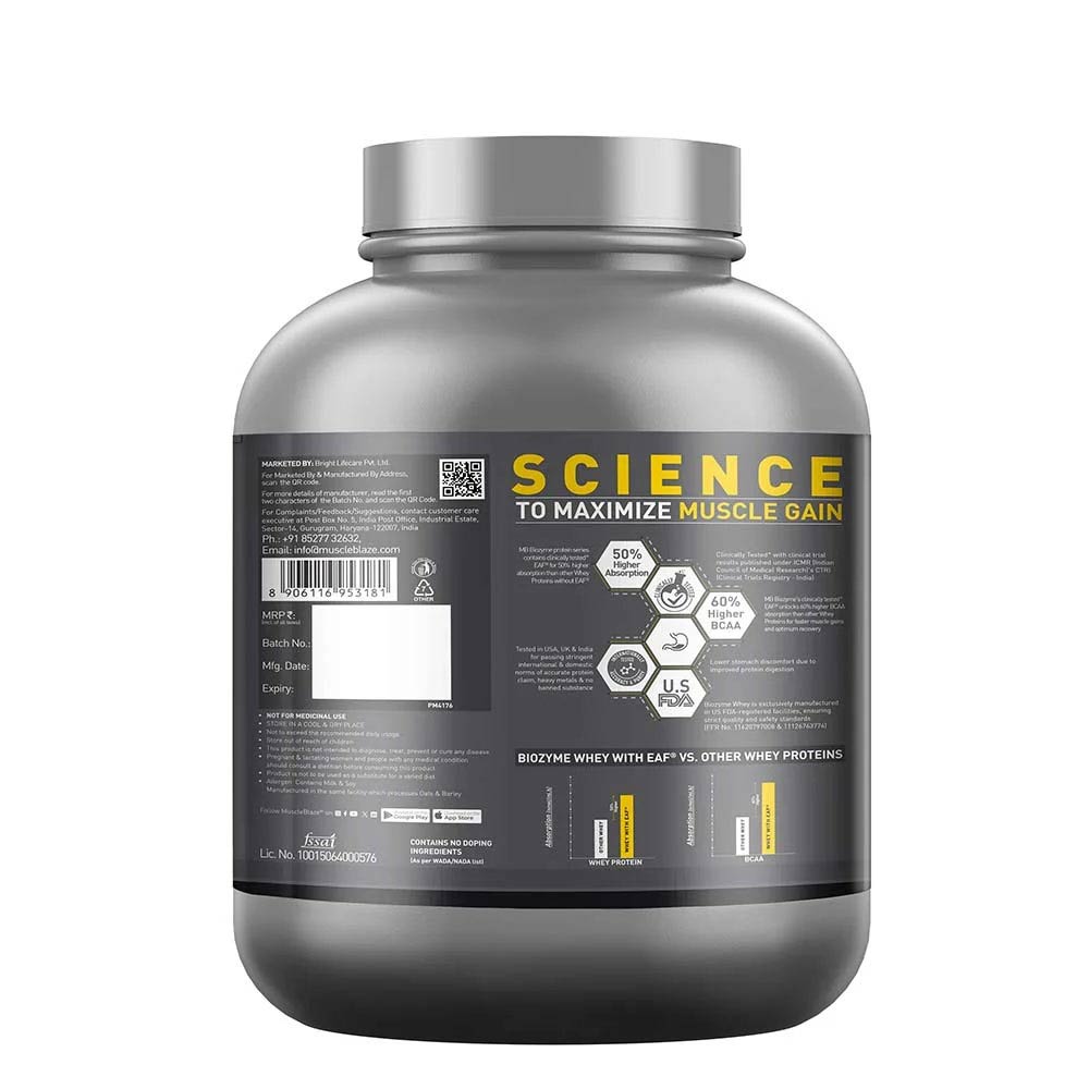 MuscleBlaze Biozyme Performance Whey Protein