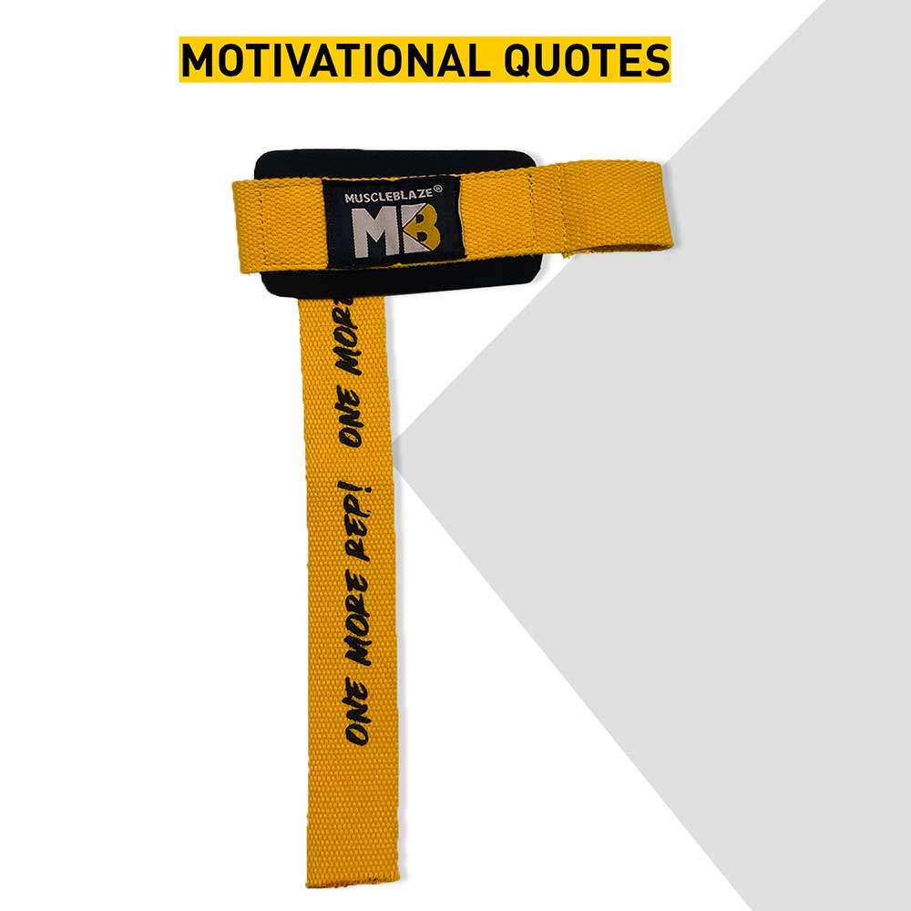 MuscleBlaze Weight Lifting Strap (One More Rep)