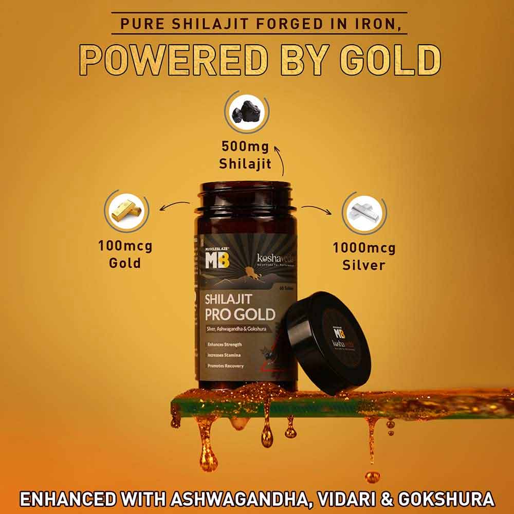 Koshaveda Shilajit Pro Gold by MuscleBlaze