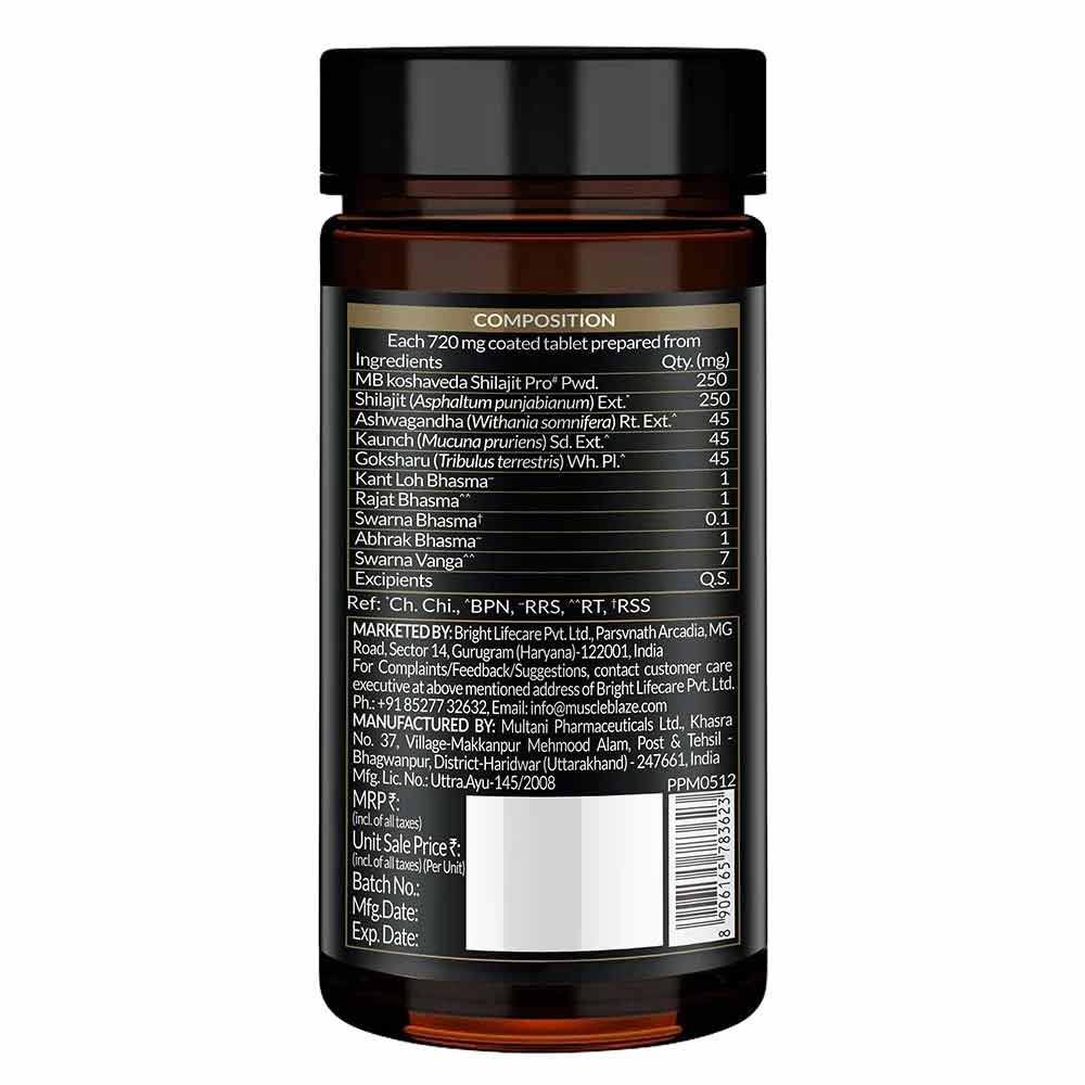 Koshaveda Shilajit Pro Gold by MuscleBlaze