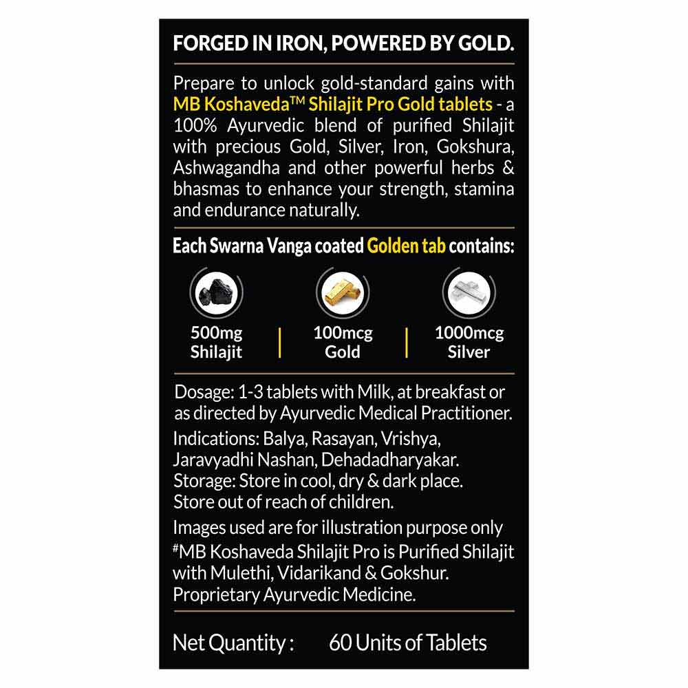 Koshaveda Shilajit Pro Gold by MuscleBlaze