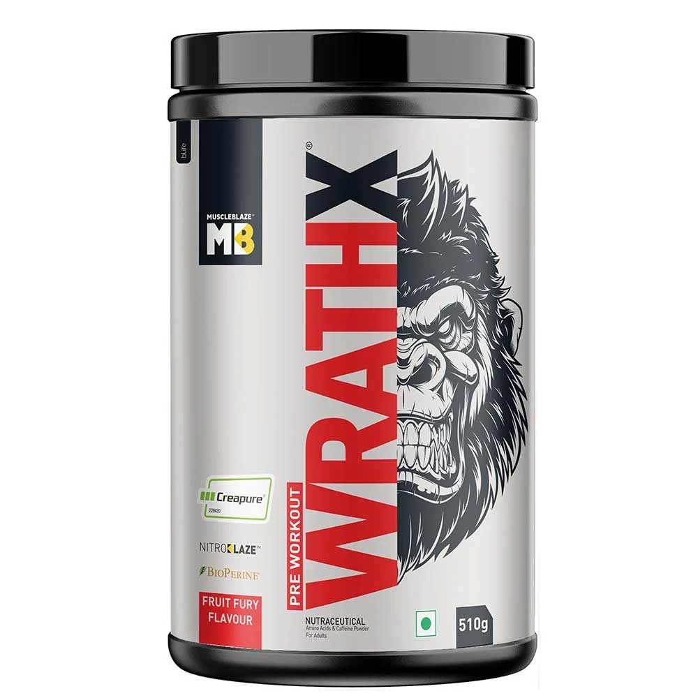 MuscleBlaze Pre Workout WrathX 510g