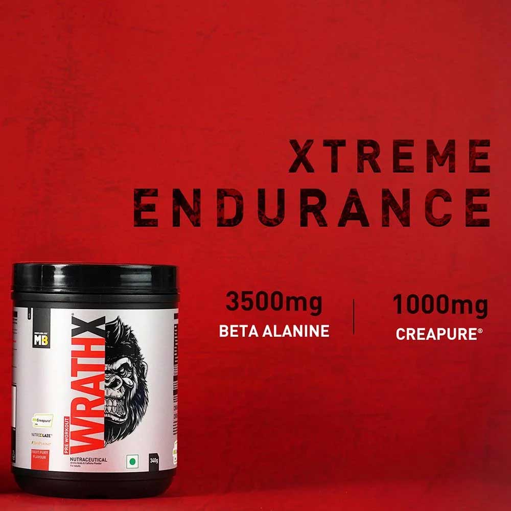 MuscleBlaze Pre Workout WrathX 510g