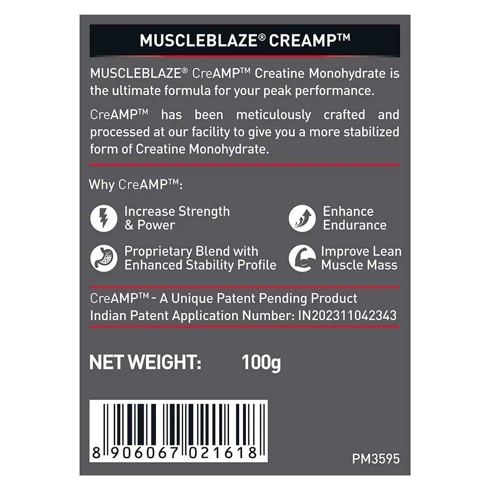 MuscleBlaze Micronised Creatine Monohydrate CreAMP