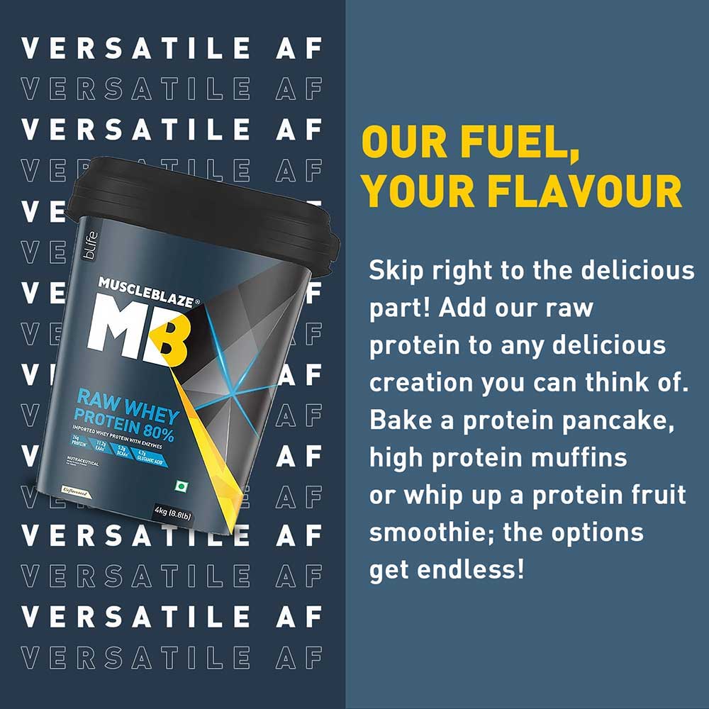 MuscleBlaze 80% Raw Whey Protein Supplement Powder
