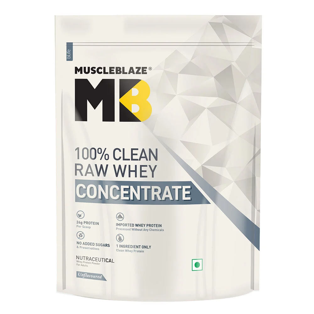 MuscleBlaze 100% Clean Raw Whey Protein Concentrate