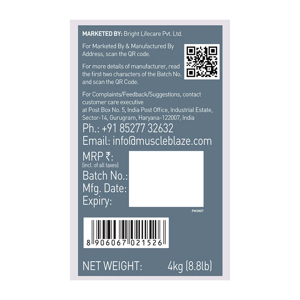 MuscleBlaze 100% Clean Raw Whey Protein Concentrate