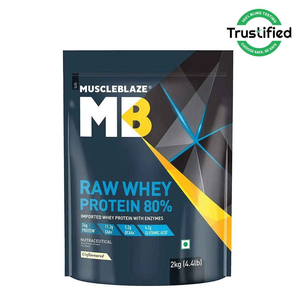 MuscleBlaze 80% Raw Whey Protein Supplement Powder