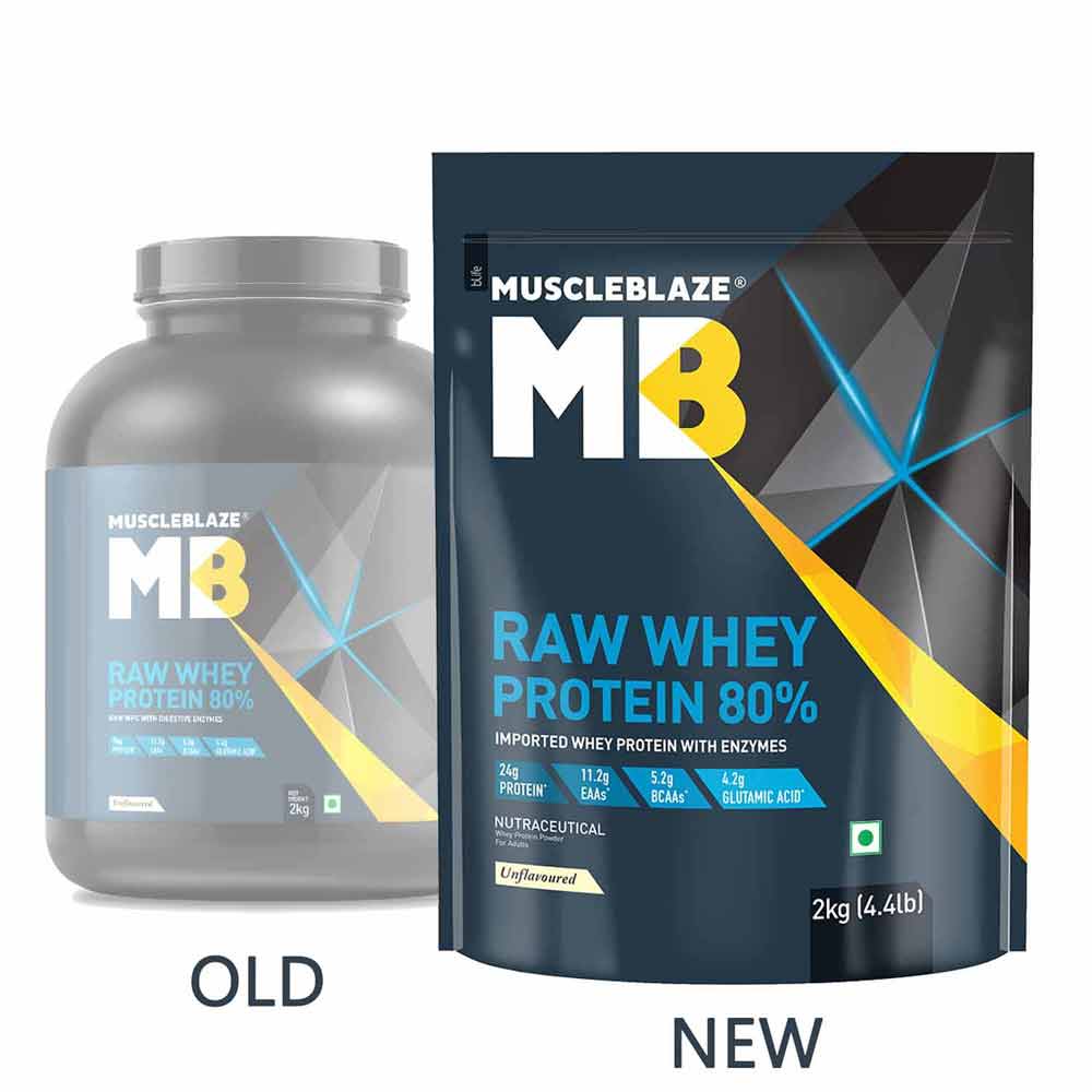 MuscleBlaze 80% Raw Whey Protein Supplement Powder