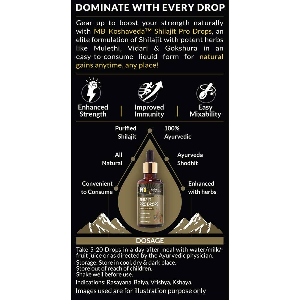 Koshaveda Shilajit Pro Drops by MuscleBlaze