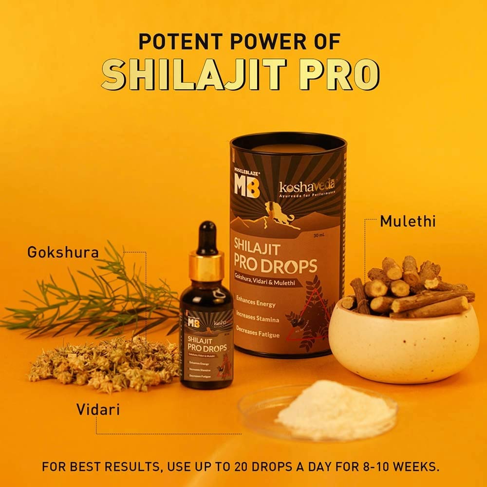 Koshaveda Shilajit Pro Drops by MuscleBlaze