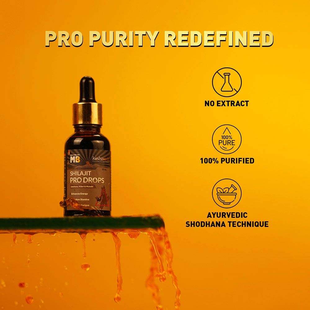 Koshaveda Shilajit Pro Drops by MuscleBlaze
