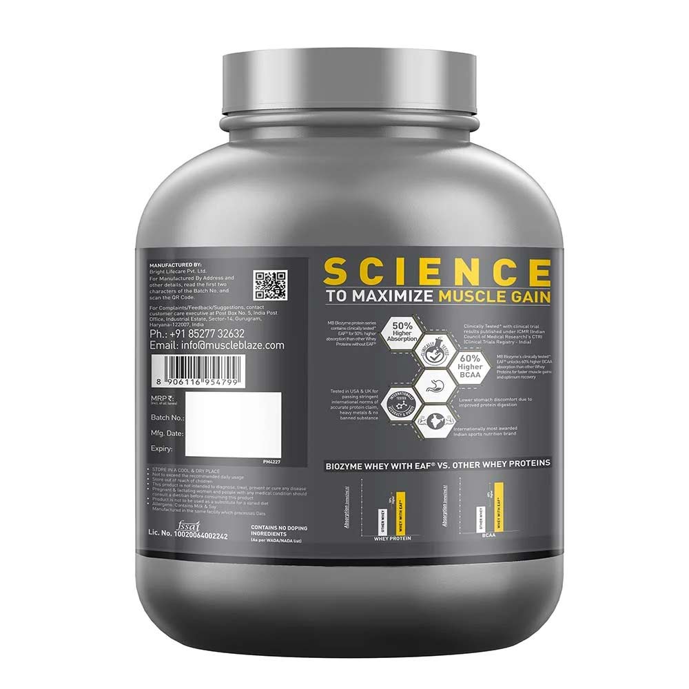 MuscleBlaze Biozyme Performance Whey Protein