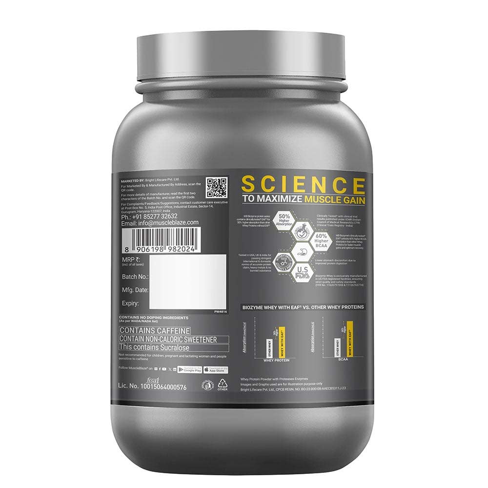 MuscleBlaze Biozyme Performance Whey