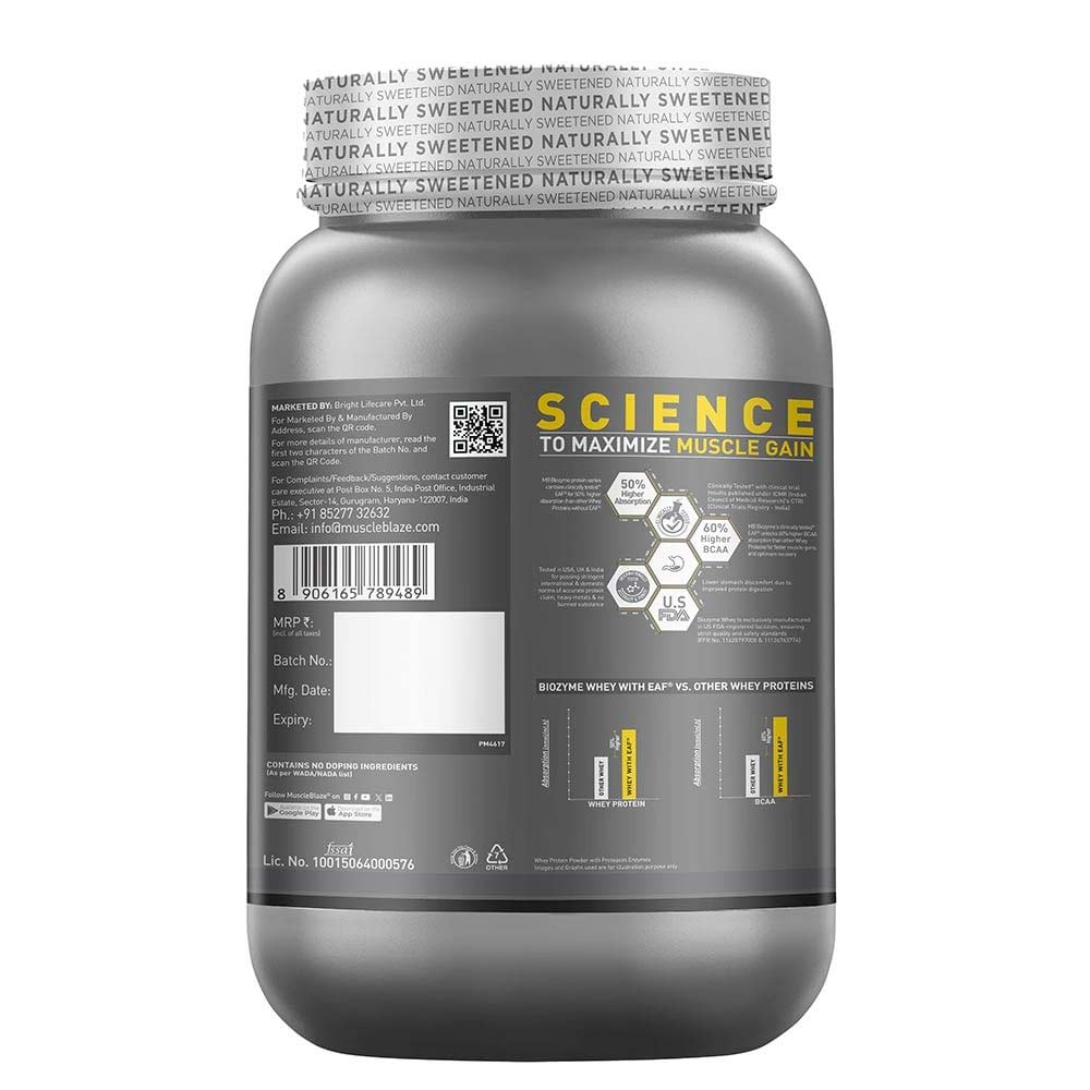 MuscleBlaze Biozyme Performance Whey