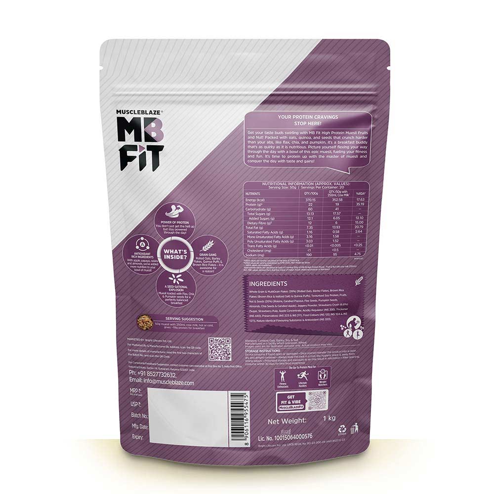 MuscleBlaze High Protein Muesli