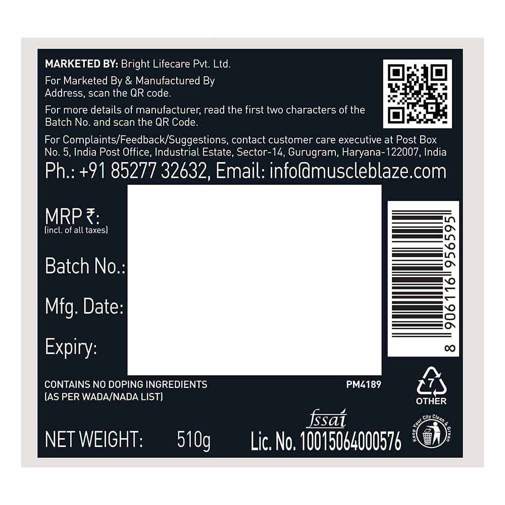 MuscleBlaze Pre Workout WrathX
