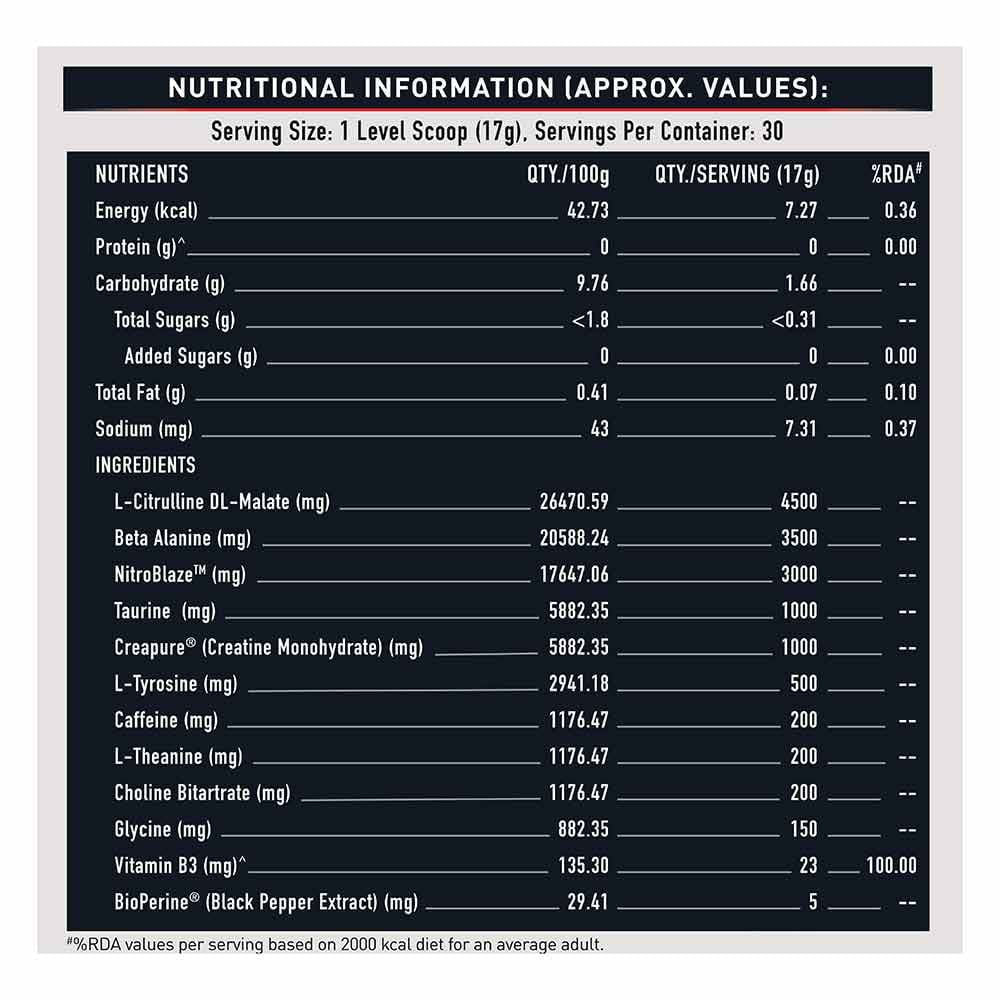 MuscleBlaze Pre Workout WrathX