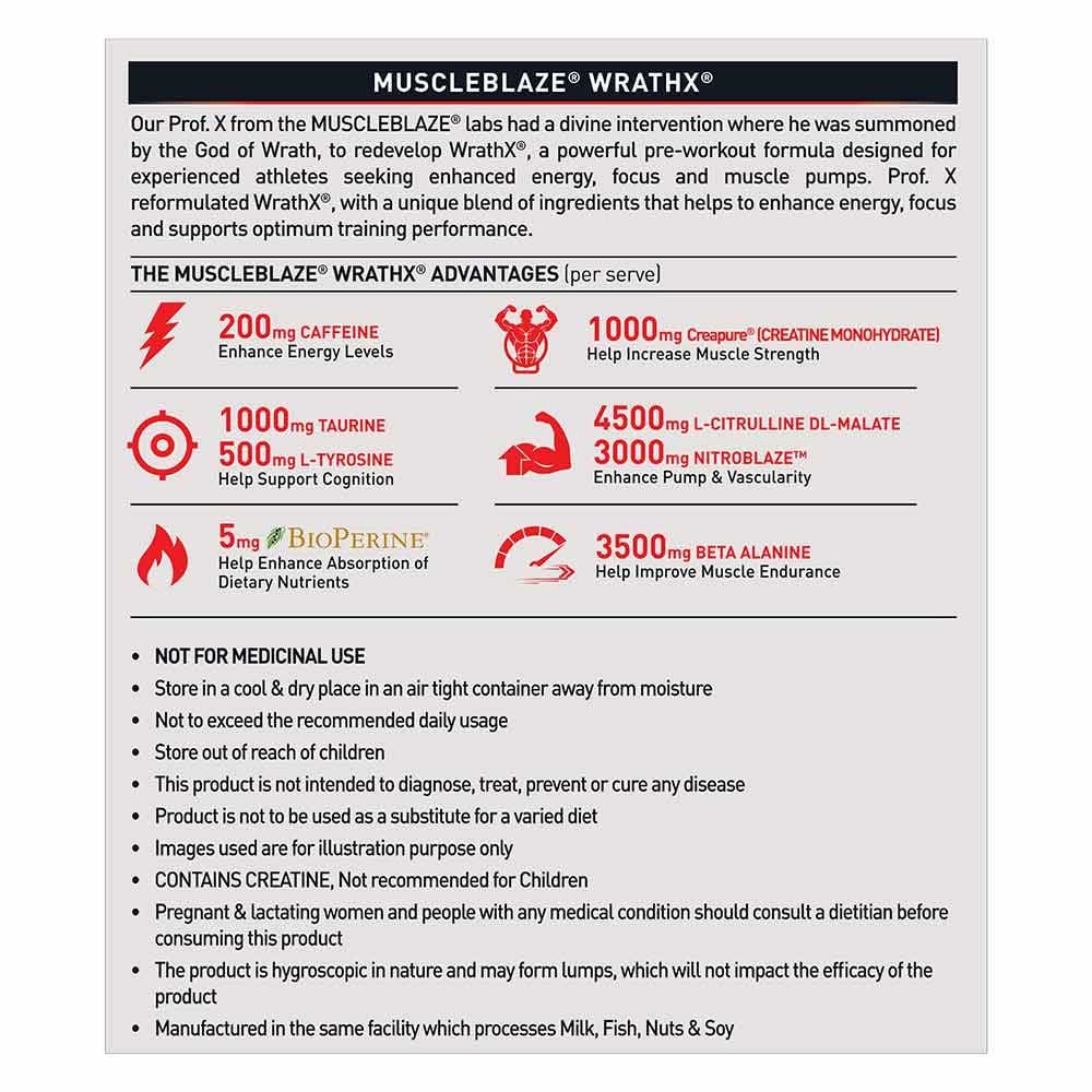 MuscleBlaze Pre Workout WrathX