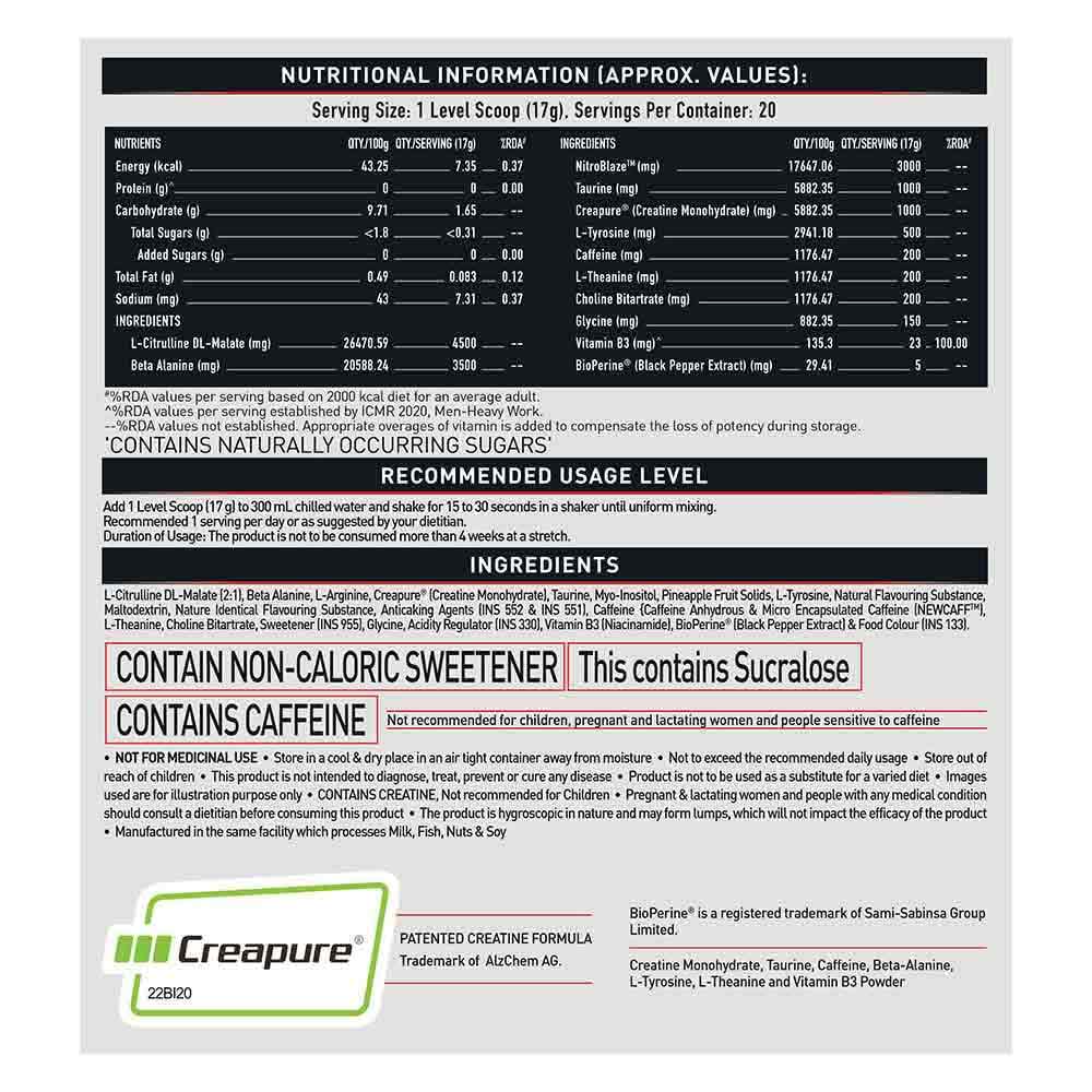 MuscleBlaze Pre Workout WrathX