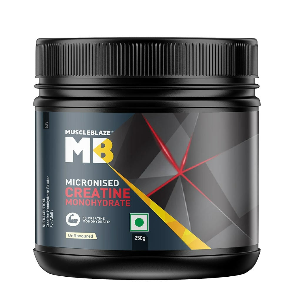 MuscleBlaze Micronised Creatine Monohydrate, Unflavoured