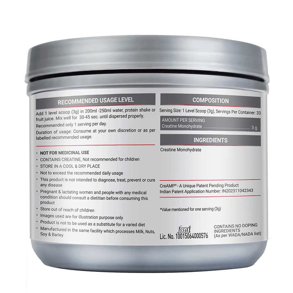 MuscleBlaze Micronised Creatine Monohydrate CreAMP