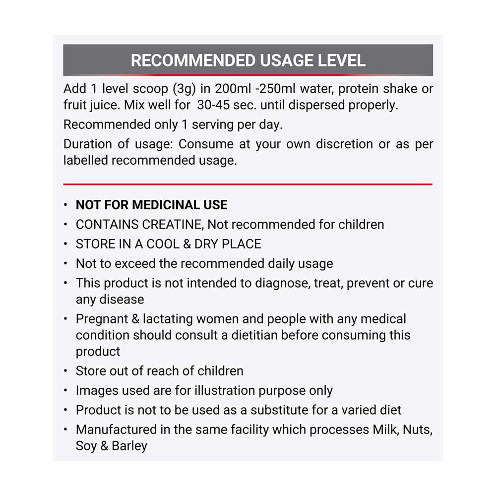 MuscleBlaze Micronised Creatine Monohydrate CreAMP