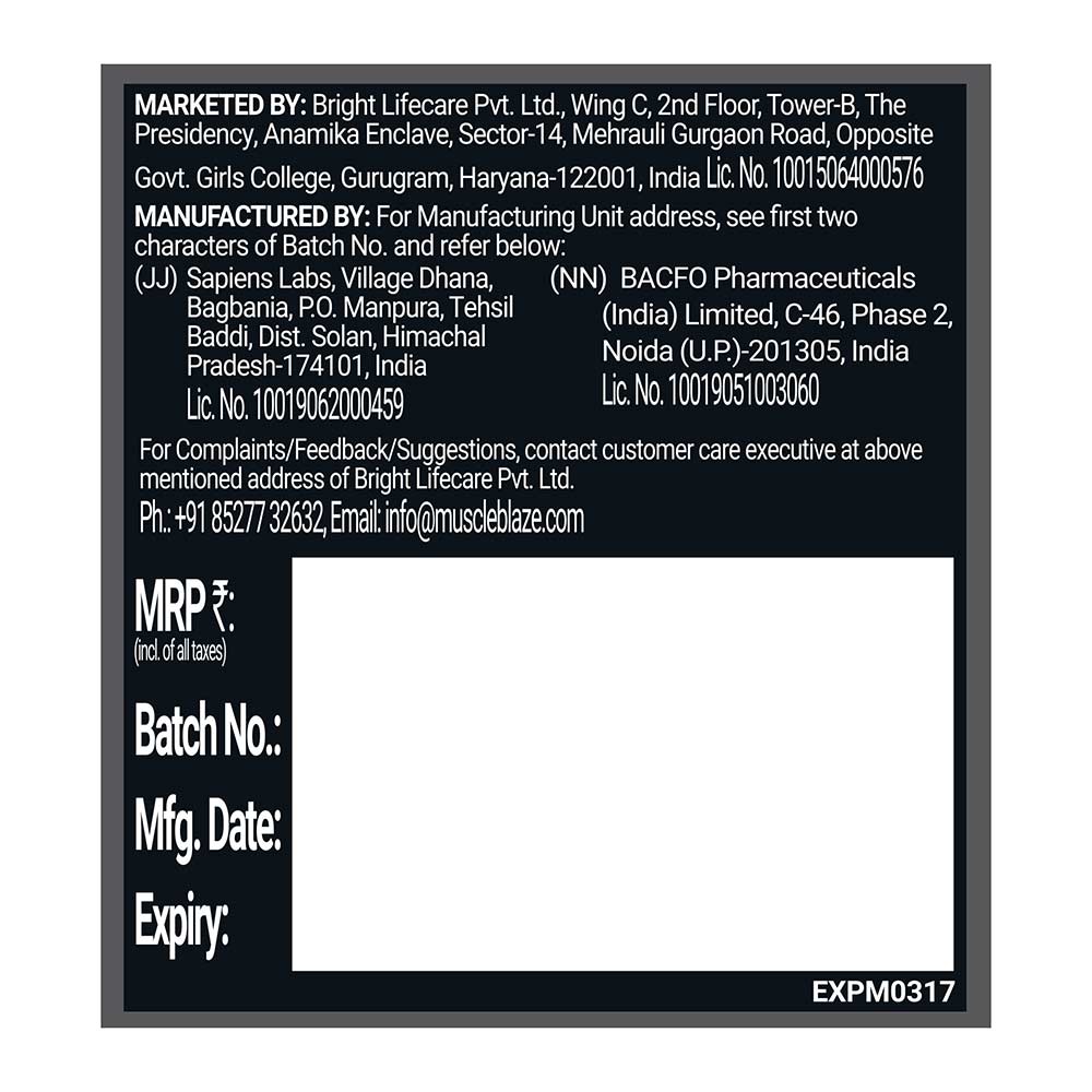 MuscleBlaze Micronised Creatine Monohydrate CreAMP