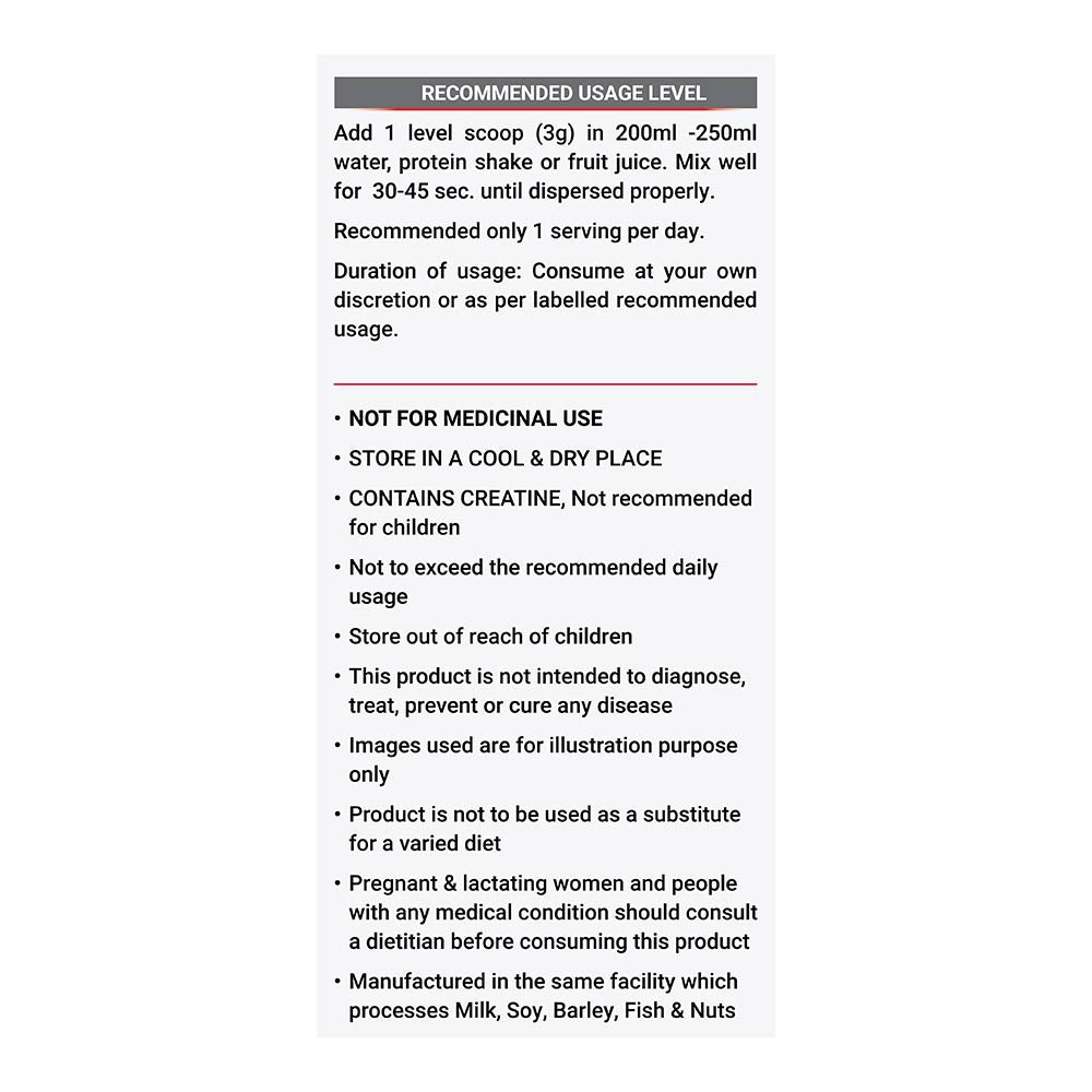 MuscleBlaze Micronised Creatine Monohydrate CreAMP