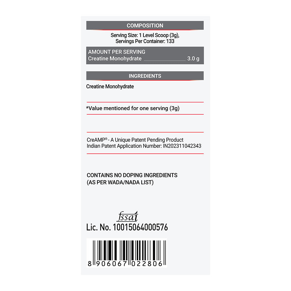 MuscleBlaze Micronised Creatine Monohydrate CreAMP