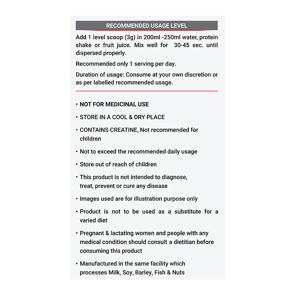 MuscleBlaze Micronised Creatine Monohydrate CreAMP