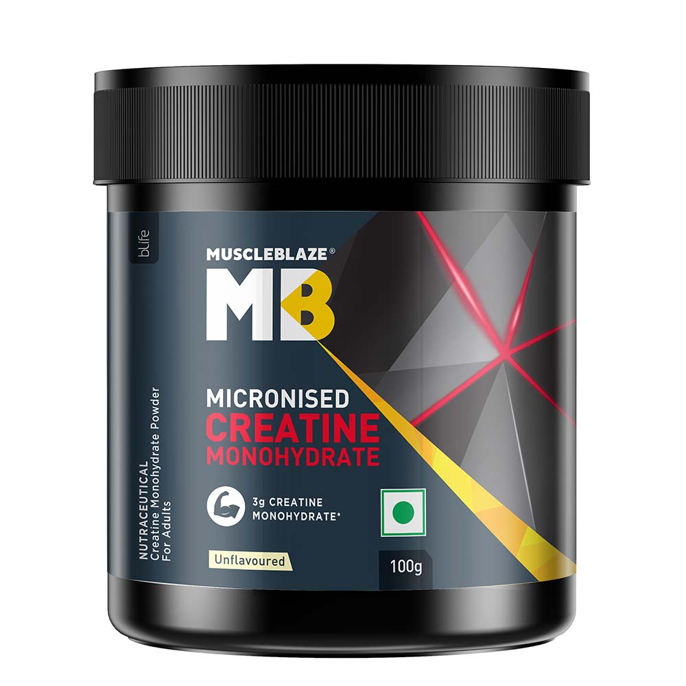 MuscleBlaze Micronised Creatine Monohydrate, Unflavoured